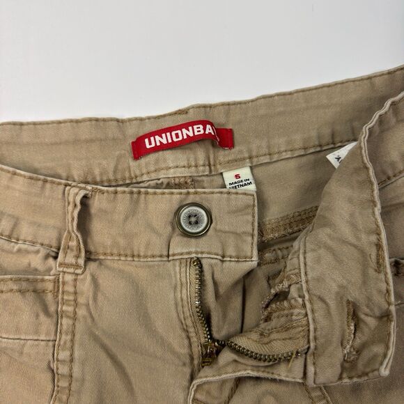 Unionbay Womens Y2K Low-Rise Stretch Shorts Beige Flap Pockets Retro Size 5 - Picture 5 of 7
